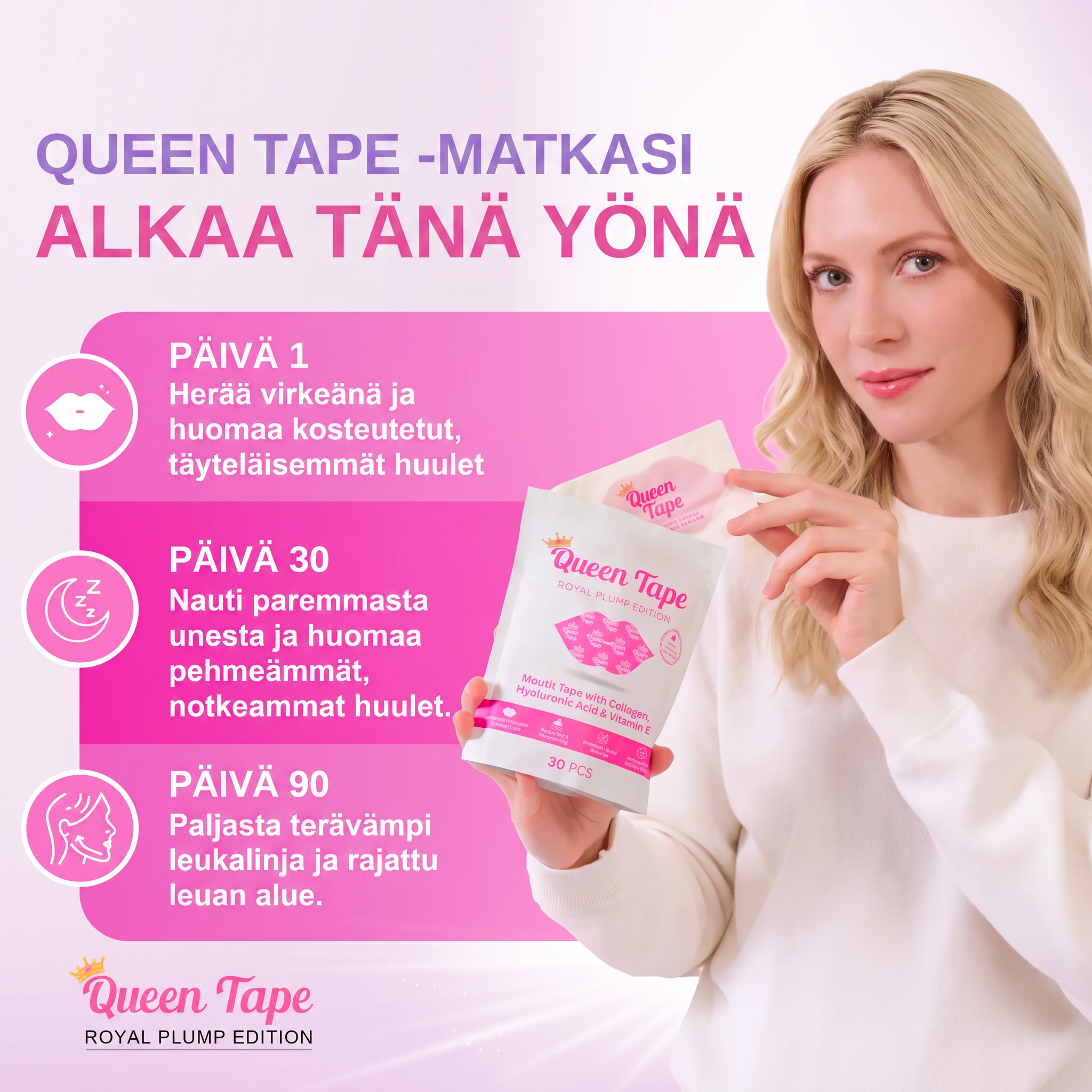 Kosteuttava Kollageeni Uniteippi 2 pack
