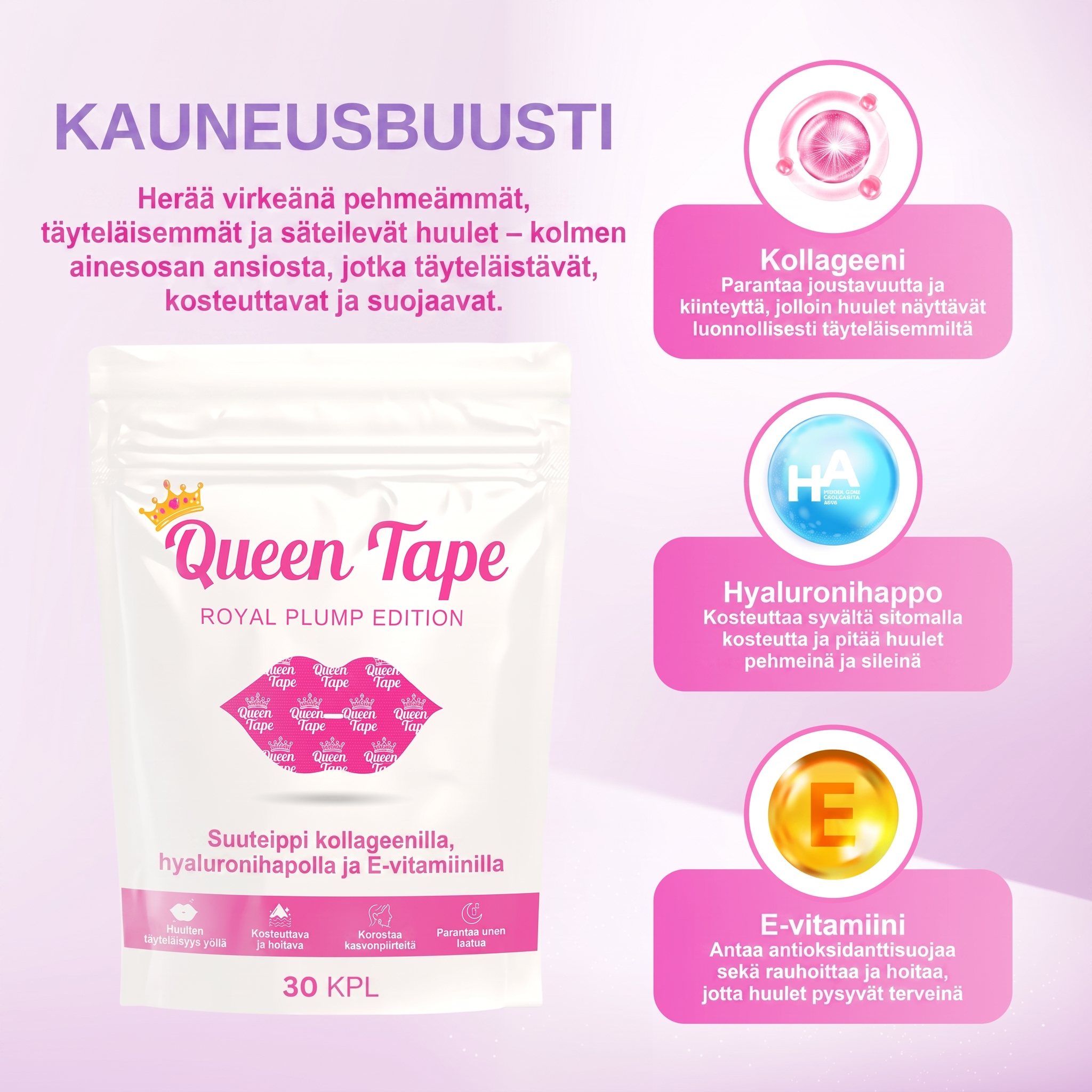 Kosteuttava Kollageeni Uniteippi 2 pack