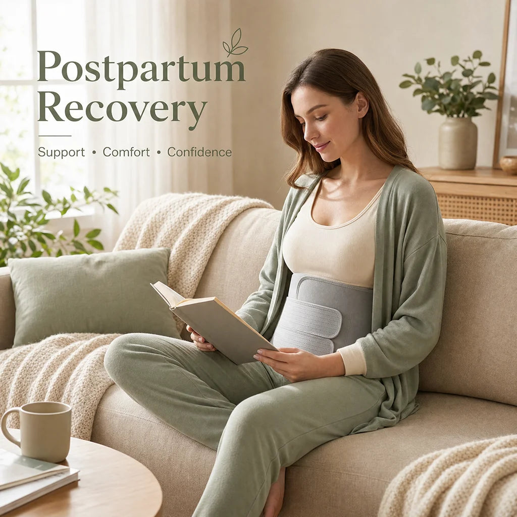 Wearing the binder at home during postpartum recovery