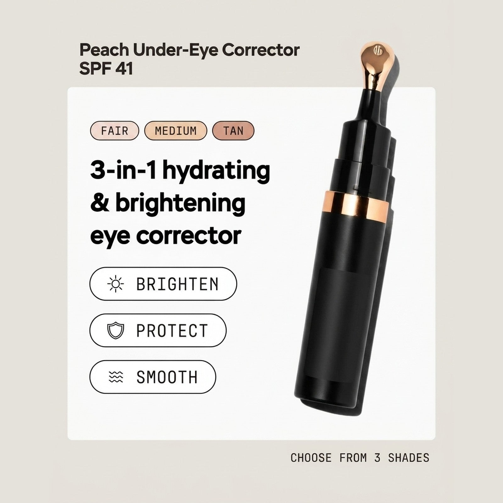 Peach Under-Eye Corrector SPF 41 - 3-in-1