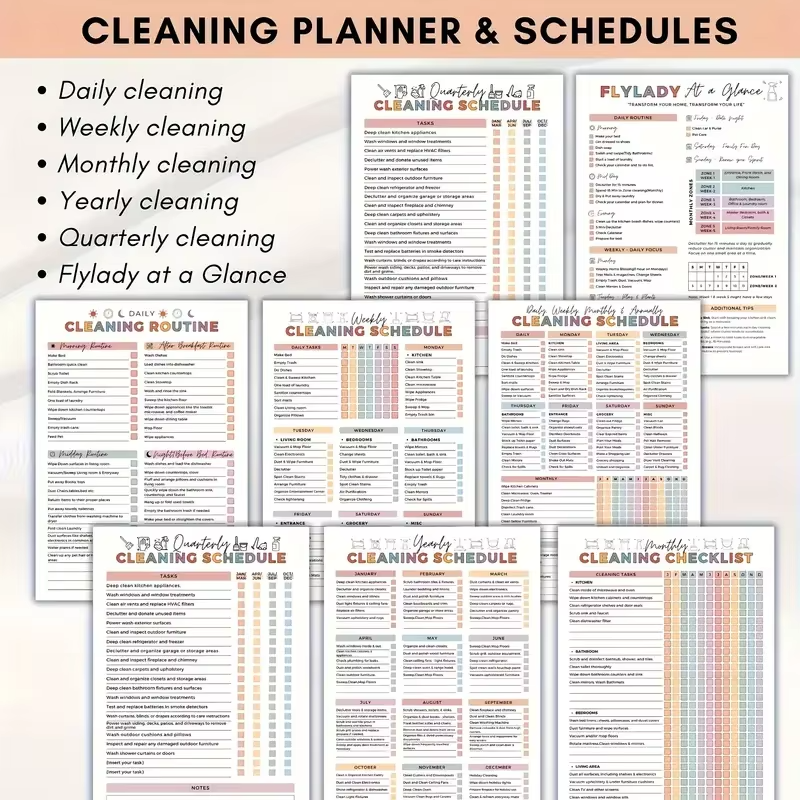 ADHD Cleaning Planner